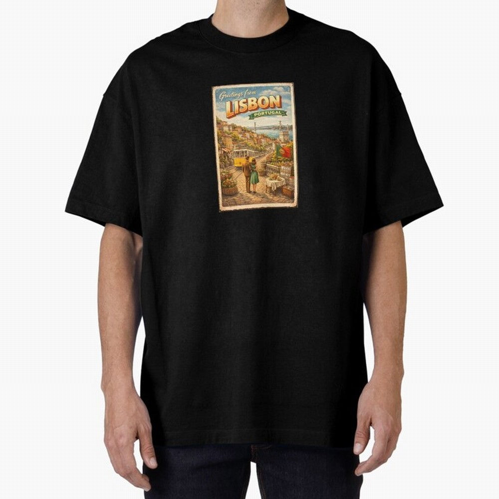 lisbon Oversized T-Shirt Show Your Tournament Heart for FIFA World Cup 2026 Group Stage Spirit, Capturing Brazil, Portugal and Argentina, CR7, Tournament Hype, Historic Matchups, Family Viewing Parties and Global Sports Pride; Created for Match Day