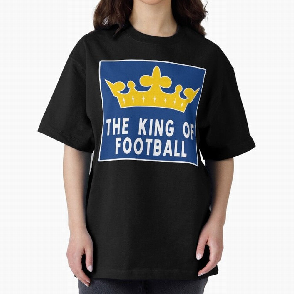 The King of Football Oversized T-Shirt Experience the Global Stage of Match Day Hype around FIFA World Cup 2026 USA Canada Mexico, Cristiano Ronaldo, Haaland and CR7, Spain, Global Supporter Spirit, Legendary Goals, National Colors and Tournament
