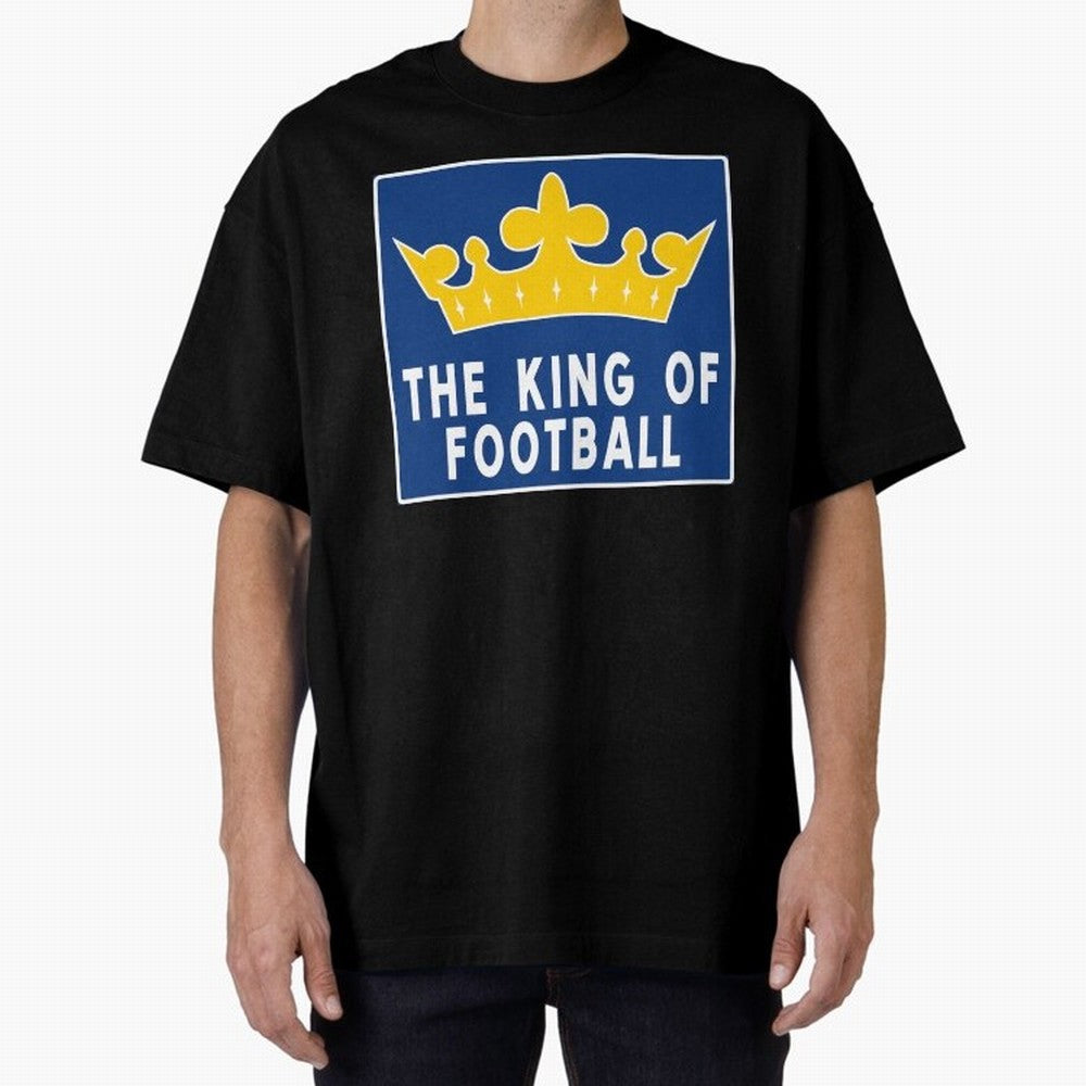 The King of Football Oversized T-Shirt Experience the Global Stage of Match Day Hype around FIFA World Cup 2026 USA Canada Mexico, Cristiano Ronaldo, Haaland and CR7, Spain, Global Supporter Spirit, Legendary Goals, National Colors and Tournament