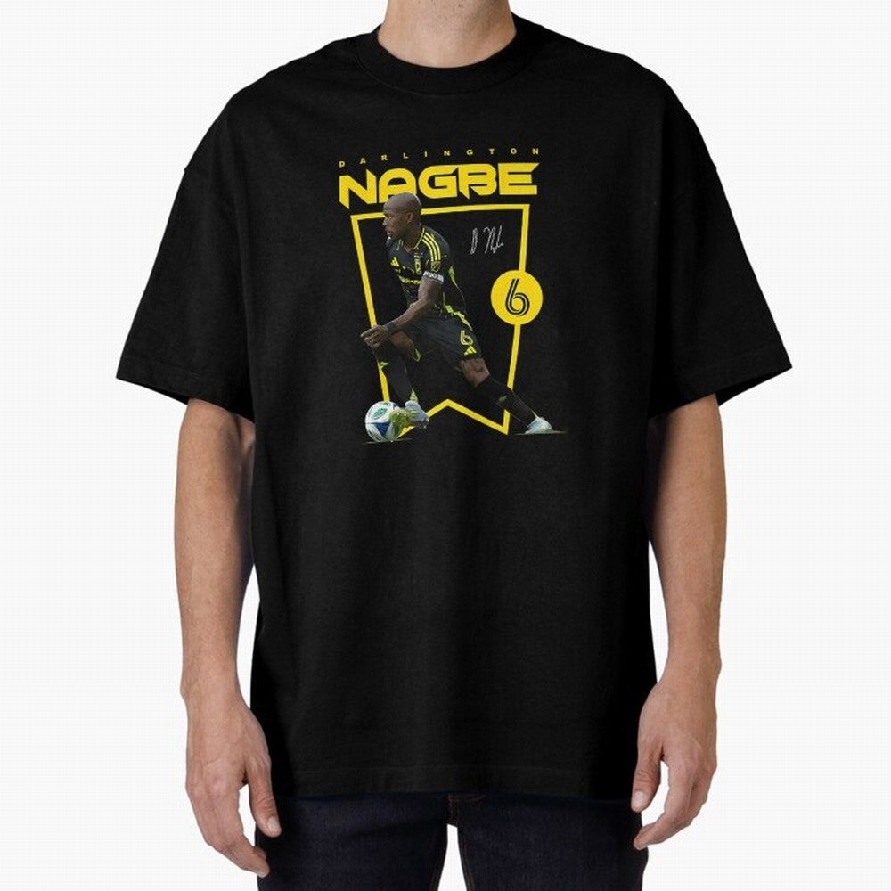 Darlington Nagbe Columbus Oversized T-Shirt Celebrate the Next Chapter of FIFA World Cup 2026 USA Canada Mexico Centered on Haaland and Mbappe, England and Germany Energy, Worldwide Fan Energy, Dramatic Goals, Stadium Lights and Championship