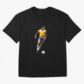 Legends Of The Beautiful Game Cartoon Collection Legends Socrates Cartoon Artwork9 Oversized T-Shirt Celebrate Fan Culture around Global Football Passion for FIFA World Cup 2026 Group Stage, Capturing Messi and Cristiano Ronaldo, Argentina, France