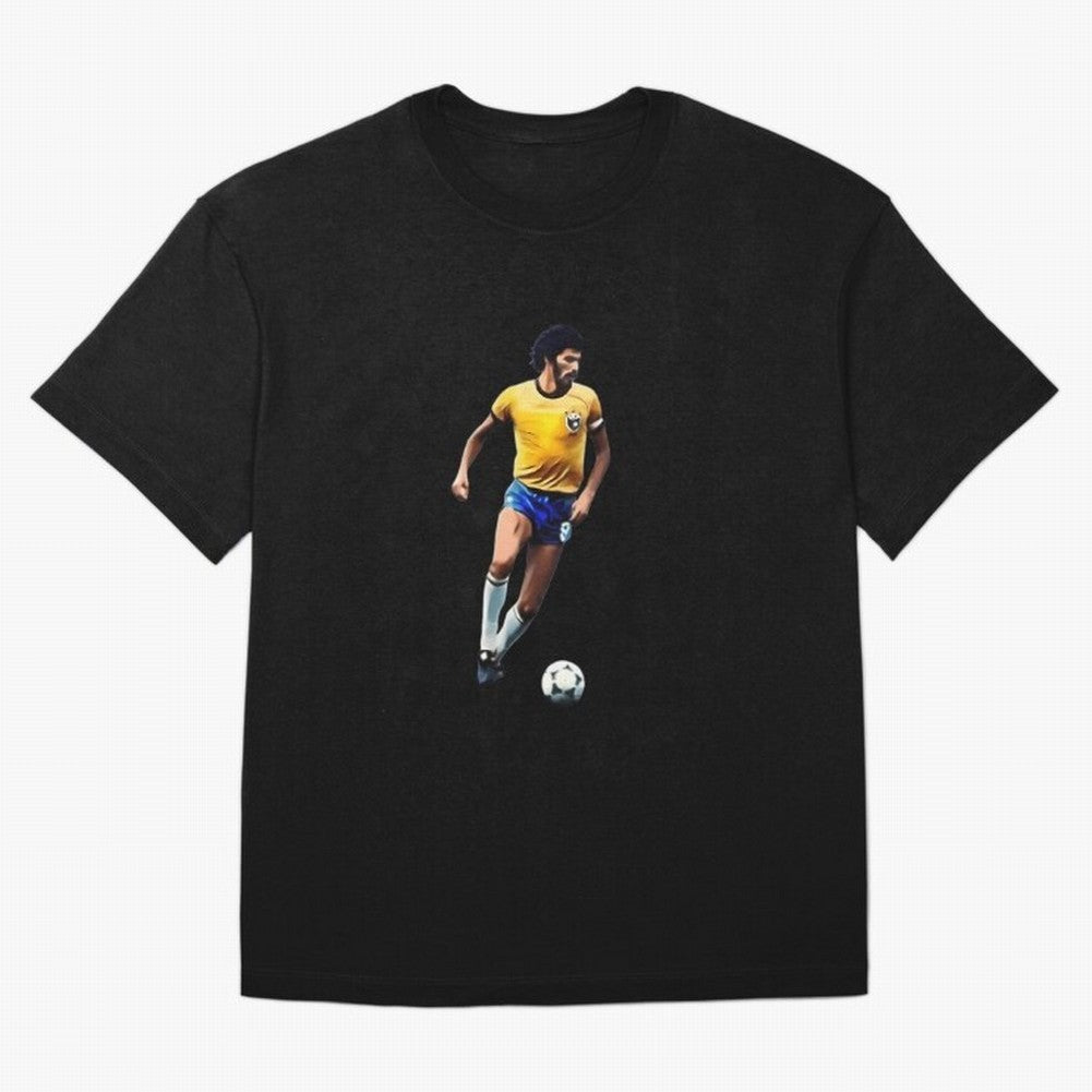 Legends Of The Beautiful Game Cartoon Collection Legends Socrates Cartoon Artwork9 Oversized T-Shirt Celebrate Fan Culture around Global Football Passion for FIFA World Cup 2026 Group Stage, Capturing Messi and Cristiano Ronaldo, Argentina, France