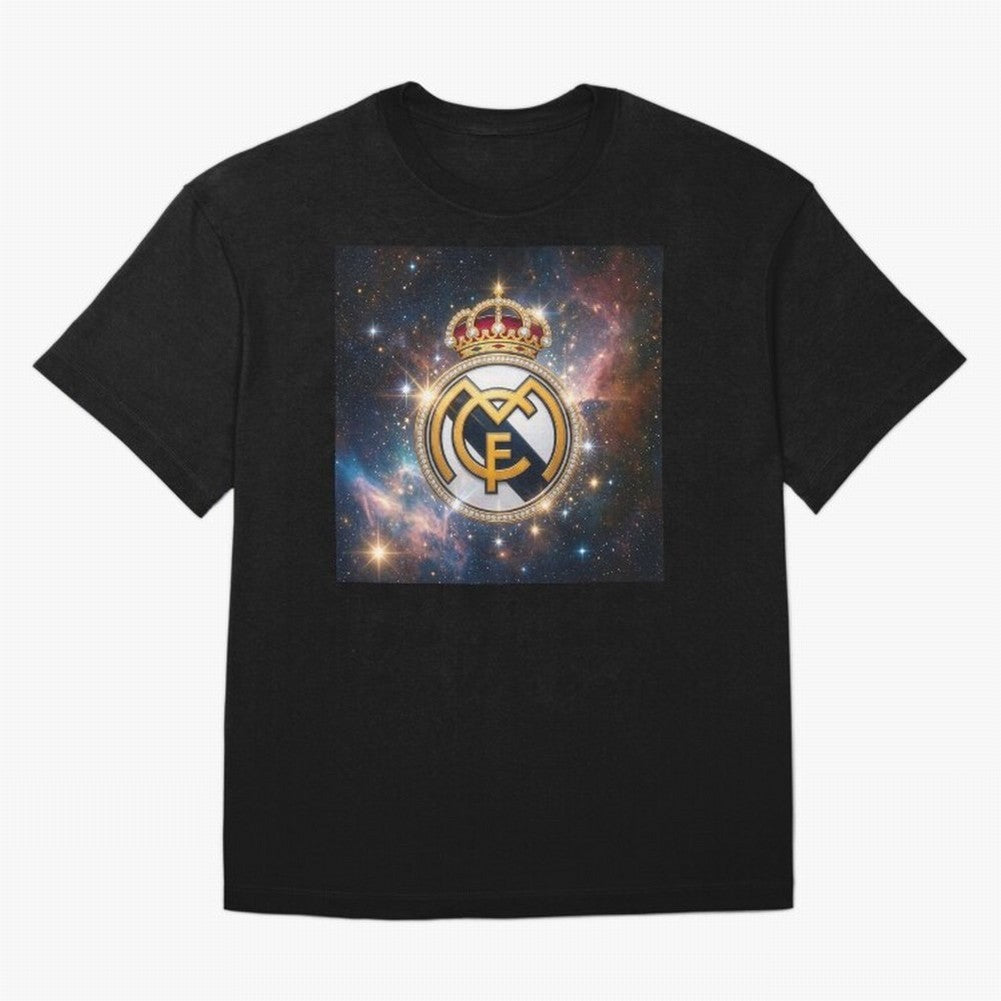 The Real Madrid Galaxy Oversized T-Shirt Fuel the Hype around the FIFA World Cup 2026 USA Canada Mexico Journey through Cristiano Ronaldo, Haaland and CR7 Highlights, Portugal, Spain and Germany Pride, Goal Celebration Energy, Supporter Heritage,