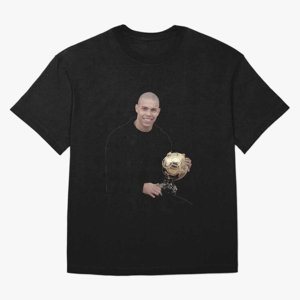 Ronaldo Iconic Ballon d¡¯Or Football Art Oversized T-Shirt Represent the Passion of FIFA World Cup 2026 USA Canada Mexico Driven by Haaland and Mbappe, England, France and Netherlands Energy, Football History, Final Match Energy, Crowd Noise and