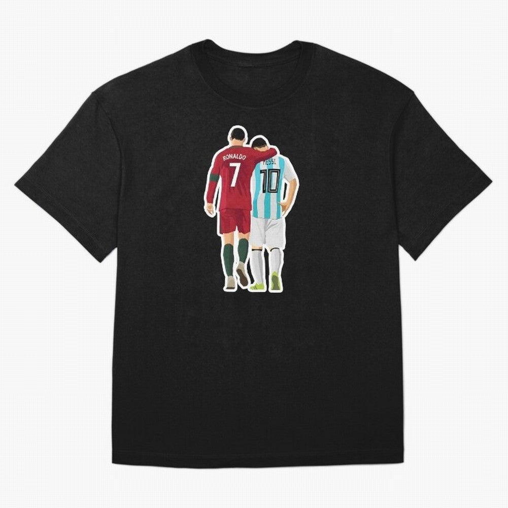 Ronaldo & Messi Oversized T-Shirt Celebrate Classic Football Spirit in the FIFA World Cup 2026 USA Canada Mexico Journey through Neymar, Haaland and Cristiano Ronaldo Highlights, England and Germany Pride, Tournament Hype, Historic Matchups, Family