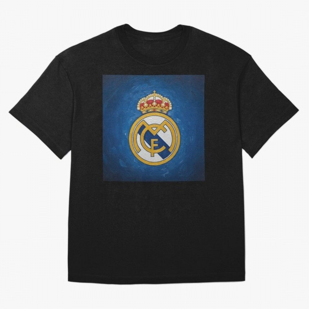 Real Madrid FC - Painting Oversized T-Shirt Bring Global Football Passion for FIFA World Cup 2026 USA Canada Mexico, Connected to CR7, Argentina and Brazil, Stadium Memories, Football Loyalty, International Chants and Championship Tradition; Ideal