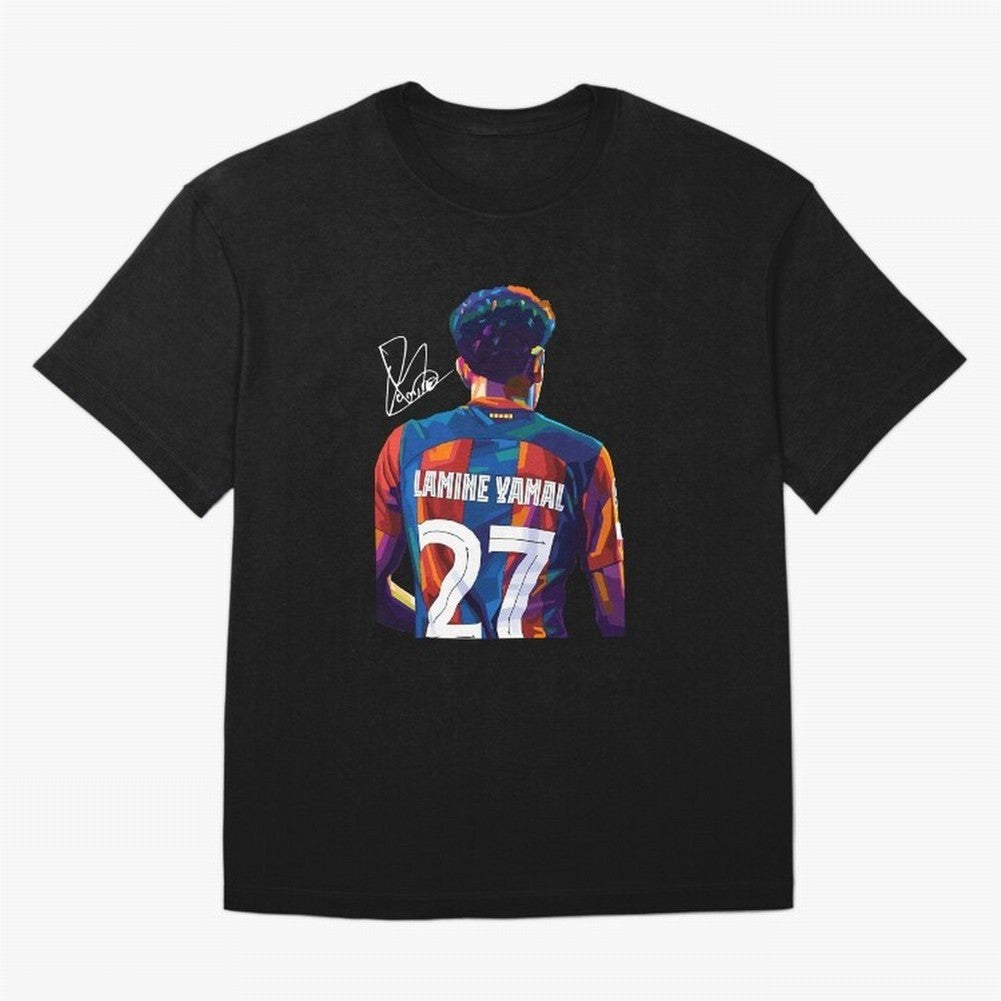 Lamine Yamal Football Player Oversized T-Shirt Celebrate the Next Chapter of Global Football Passion for FIFA World Cup 2026 USA Canada Mexico, Built around Messi and Cristiano Ronaldo, Portugal, Spain and Germany, Tournament Hype, Historic