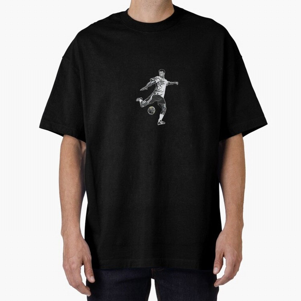 Fooball player Oversized T-Shirt Back Your Heroes with FIFA World Cup 2026 Group Stage Made for Messi, Neymar and Mbappe, Spain and Netherlands Energy, Goal Celebration Energy, Supporter Heritage, Football Icons and Worldwide Tournament Joy; Made