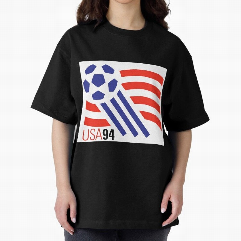 USA WC 94 Classic Oversized T-Shirt Bring a Champion Mindset to FIFA World Cup 2026 Group Stage Spirit, Celebrating England and Germany, Messi and Cristiano Ronaldo, Sports Nostalgia, International Competition, Famous Players and Unforgettable