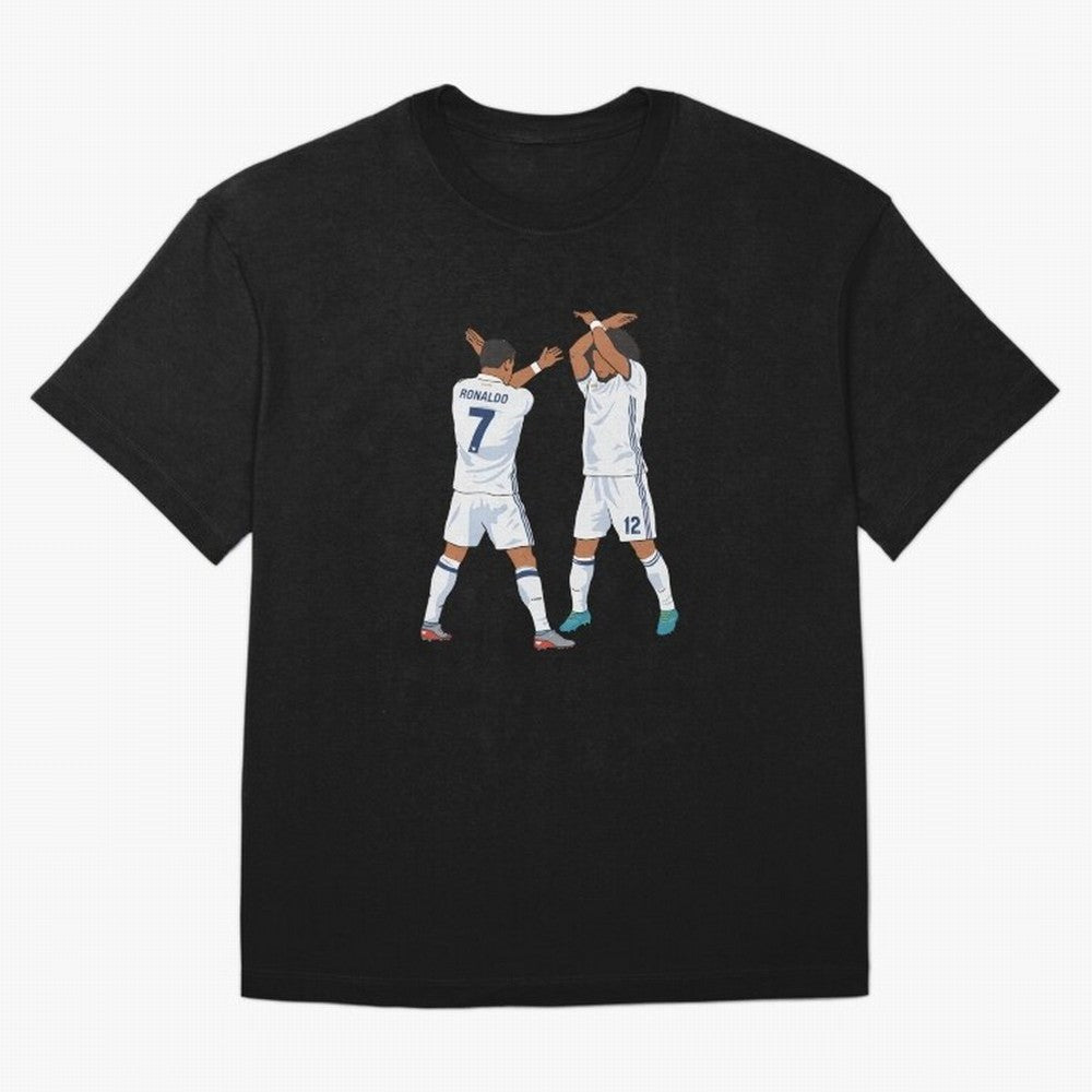 Ronaldo Madrid Celebration Duo Oversized T-Shirt Cheer through Every Moment of Global Football Passion for FIFA World Cup 2026, Celebrating Neymar, Haaland and Cristiano Ronaldo, England and Germany, Global Supporter Spirit, Legendary Goals,