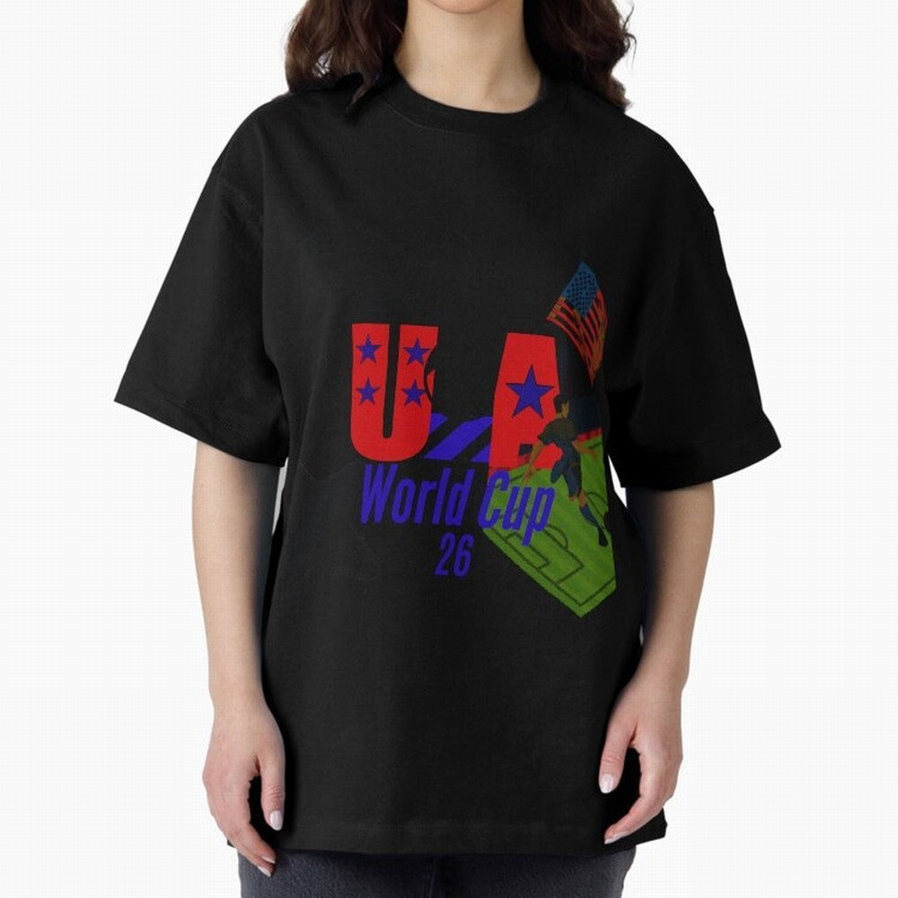usa world cup 26 Oversized T-Shirt Show Your Tournament Heart for FIFA World Cup 2026 Group Stage Spirit, Inspired by Netherlands, Haaland, Football History, Final Match Energy, Crowd Noise and Once in a Lifetime Moments; Made for Die Hard