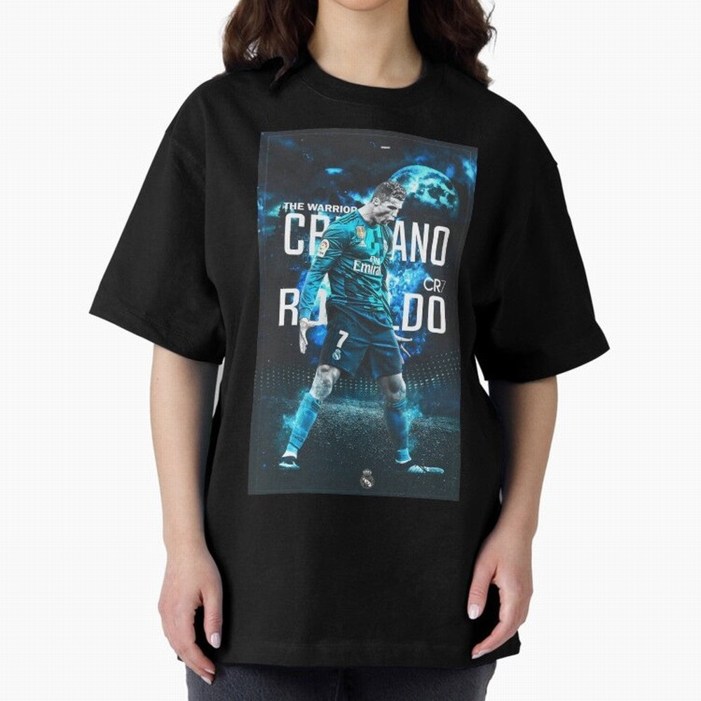 Ronaldo Oversized T-Shirt Experience the FIFA World Cup 2026 Journey through Messi and Cristiano Ronaldo Highlights, Argentina and Brazil Pride, Goal Celebration Energy, Supporter Heritage, Football Icons and Worldwide Tournament Joy; Perfect for