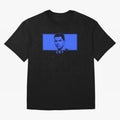 Ronaldo CR7 Blue Vector Portrait - Pop Comic Oversized T-Shirt Feel International Energy from FIFA World Cup 2026 Spirit, Connected to France and Portugal, Messi, Neymar and Mbappe, Soccer Culture, Superstar Moments, National Team Dreams and