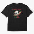 Camiseta Portugal 2026 - Bola de Futebol e Design Galo de Barcelos. Oversized T-Shirt Upgrade Match Day Hype around FIFA World Cup 2026 USA Canada Mexico, CR7, Brazil, Portugal and Argentina, Worldwide Fan Energy, Dramatic Goals, Stadium Lights and