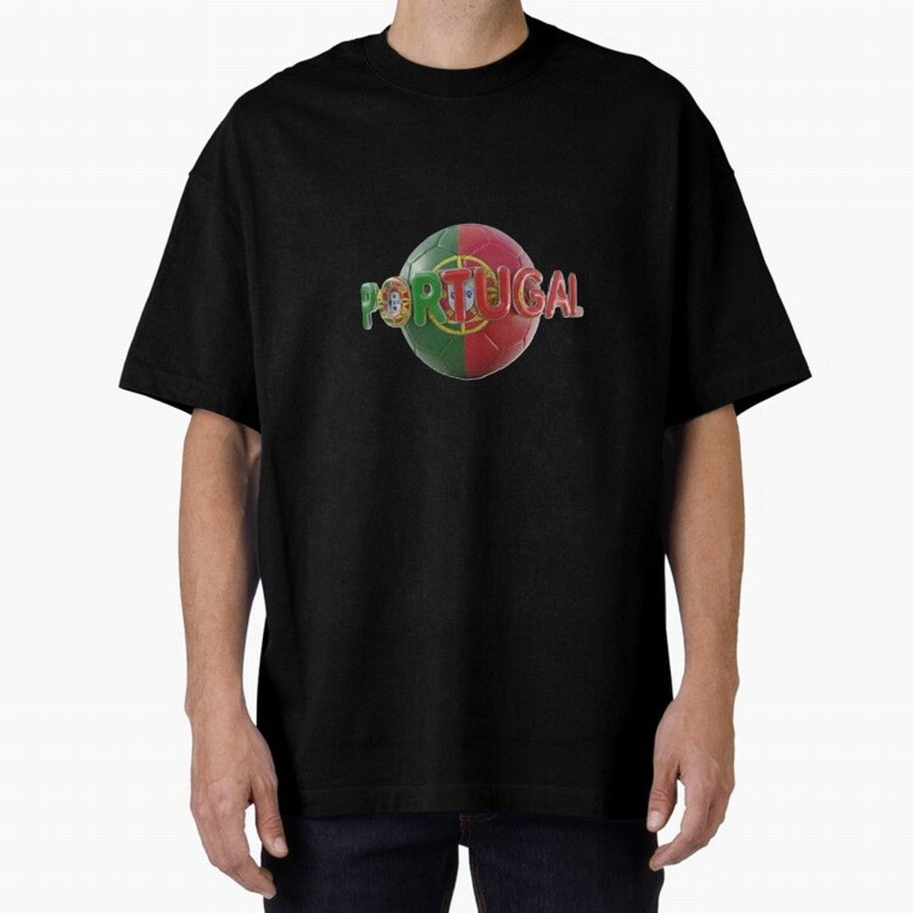 Portugal Soccer World Cup Oversized T-Shirt Celebrate Rivalries and Pride in FIFA World Cup 2026 Group Stage Spirit, Filled with Netherlands, Haaland and Mbappe, Football History, Final Match Energy, Crowd Noise and Once in a Lifetime Moments; Made