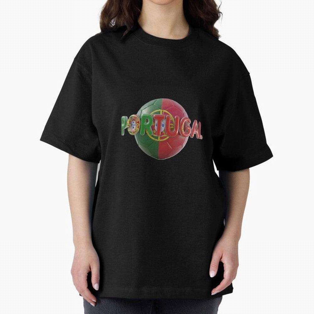 Portugal Soccer World Cup Oversized T-Shirt Celebrate Rivalries and Pride in FIFA World Cup 2026 Group Stage Spirit, Filled with Netherlands, Haaland and Mbappe, Football History, Final Match Energy, Crowd Noise and Once in a Lifetime Moments; Made