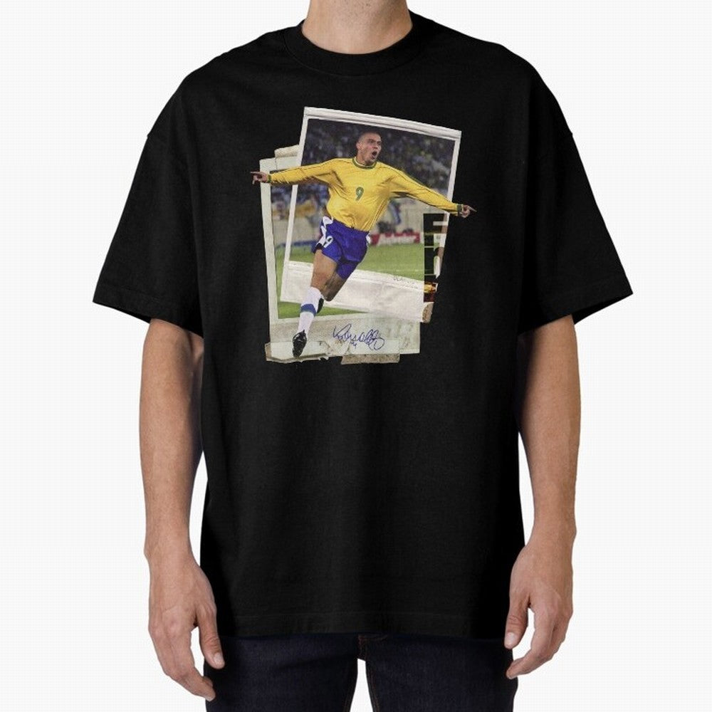 Ronaldo the phenomenon Oversized T-Shirt Remember FIFA World Cup 2026 Spirit, with Argentina, Neymar, Worldwide Fan Energy, Dramatic Goals, Stadium Lights and Championship Celebrations; Perfect for Supporters Who Want Bold Football Energy, Global
