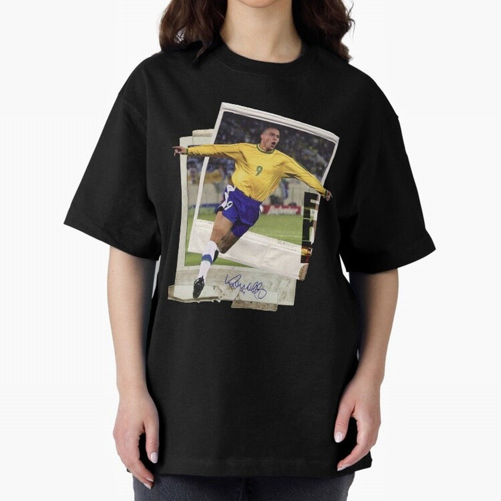 Ronaldo the phenomenon Oversized T-Shirt Remember FIFA World Cup 2026 Spirit, with Argentina, Neymar, Worldwide Fan Energy, Dramatic Goals, Stadium Lights and Championship Celebrations; Perfect for Supporters Who Want Bold Football Energy, Global