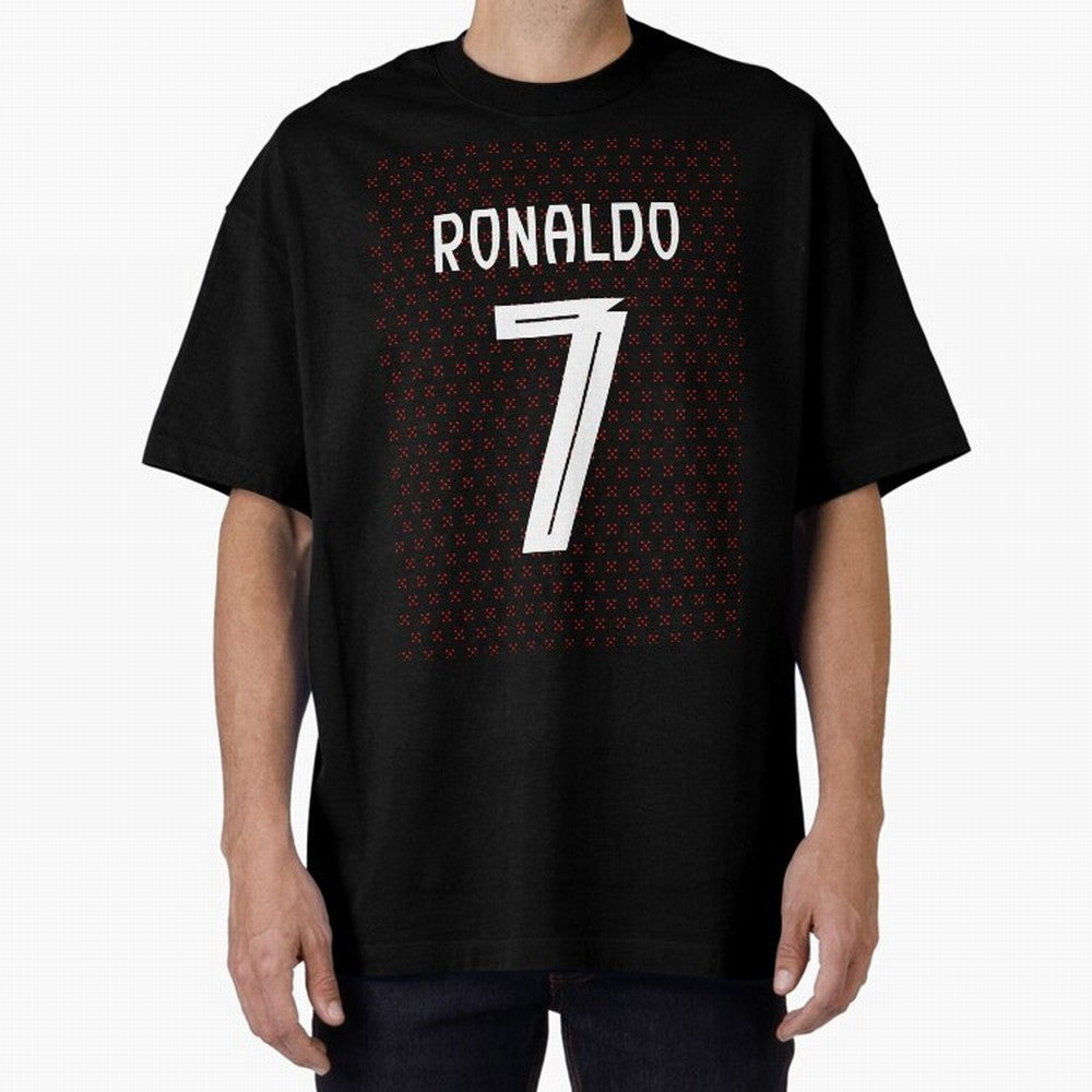 Christiano Ronaldo Portugal Kit 2025 Oversized T-Shirt Stand with the FIFA World Cup 2026 USA Canada Mexico Journey through CR7 and Messi Highlights, Portugal Pride, Soccer Culture, Superstar Moments, National Team Dreams and Competitive Fire;