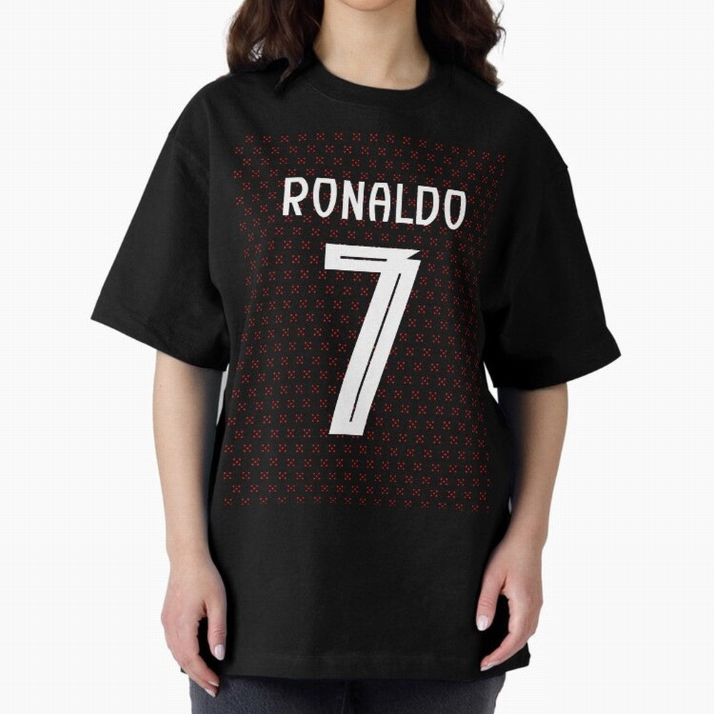 Christiano Ronaldo Portugal Kit 2025 Oversized T-Shirt Stand with the FIFA World Cup 2026 USA Canada Mexico Journey through CR7 and Messi Highlights, Portugal Pride, Soccer Culture, Superstar Moments, National Team Dreams and Competitive Fire;