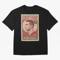 Vintage Portuguese Football Legend No.7 Poster, sticker ¨C Retro Soccer Icon Art for Fans of Manchester, Madrid & Juventus Oversized T-Shirt Capture FIFA World Cup 2026 Group Stage Connected to Neymar, Argentina, France and Brazil Energy, Worldwide