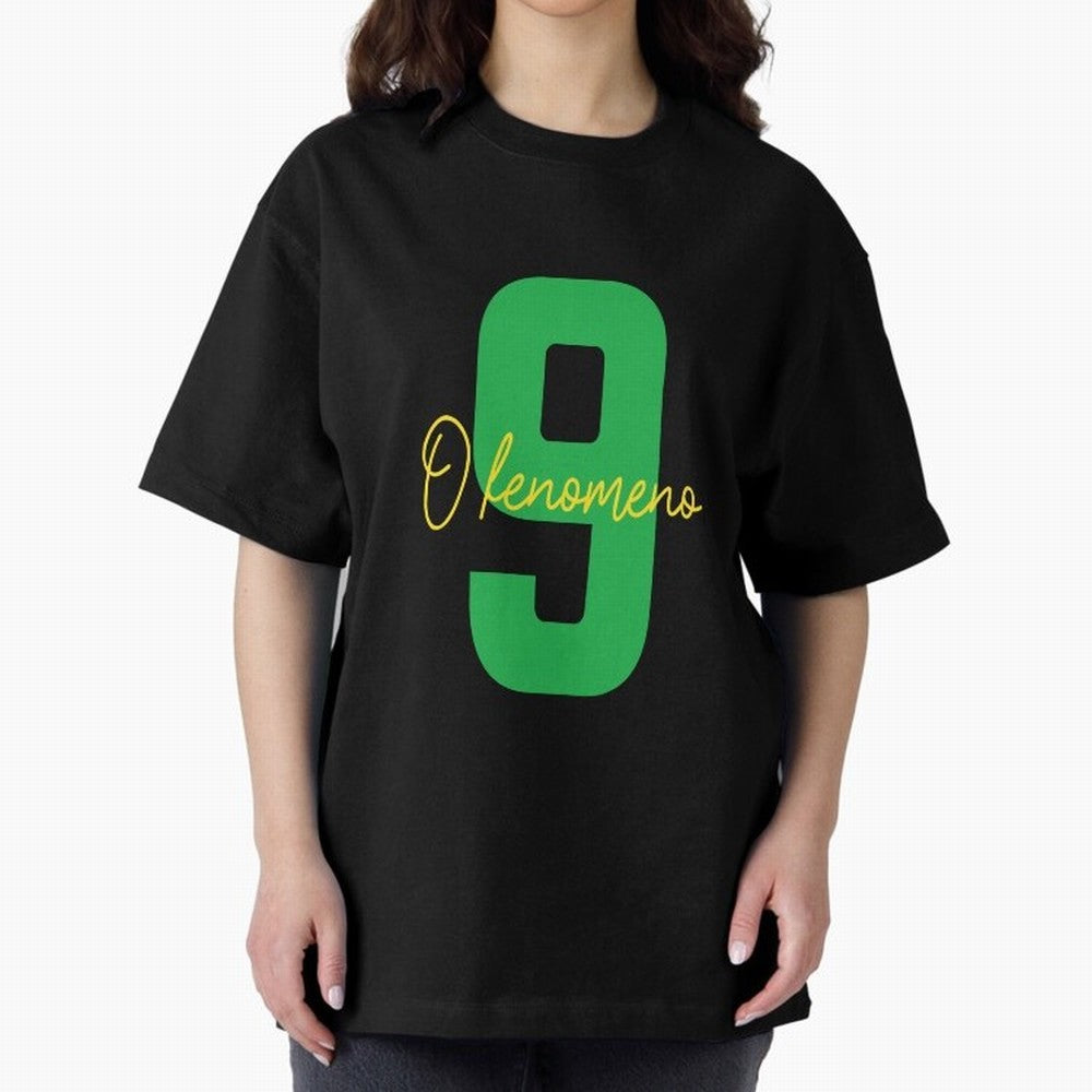 Ronaldo ¡°O Fen?meno¡± 9 Football tshirt Oversized T-Shirt Fuel Your Fan Pride for Global Football Passion for FIFA World Cup 2026, Featuring Messi and Cristiano Ronaldo, France, Football History, Final Match Energy, Crowd Noise and Once in a