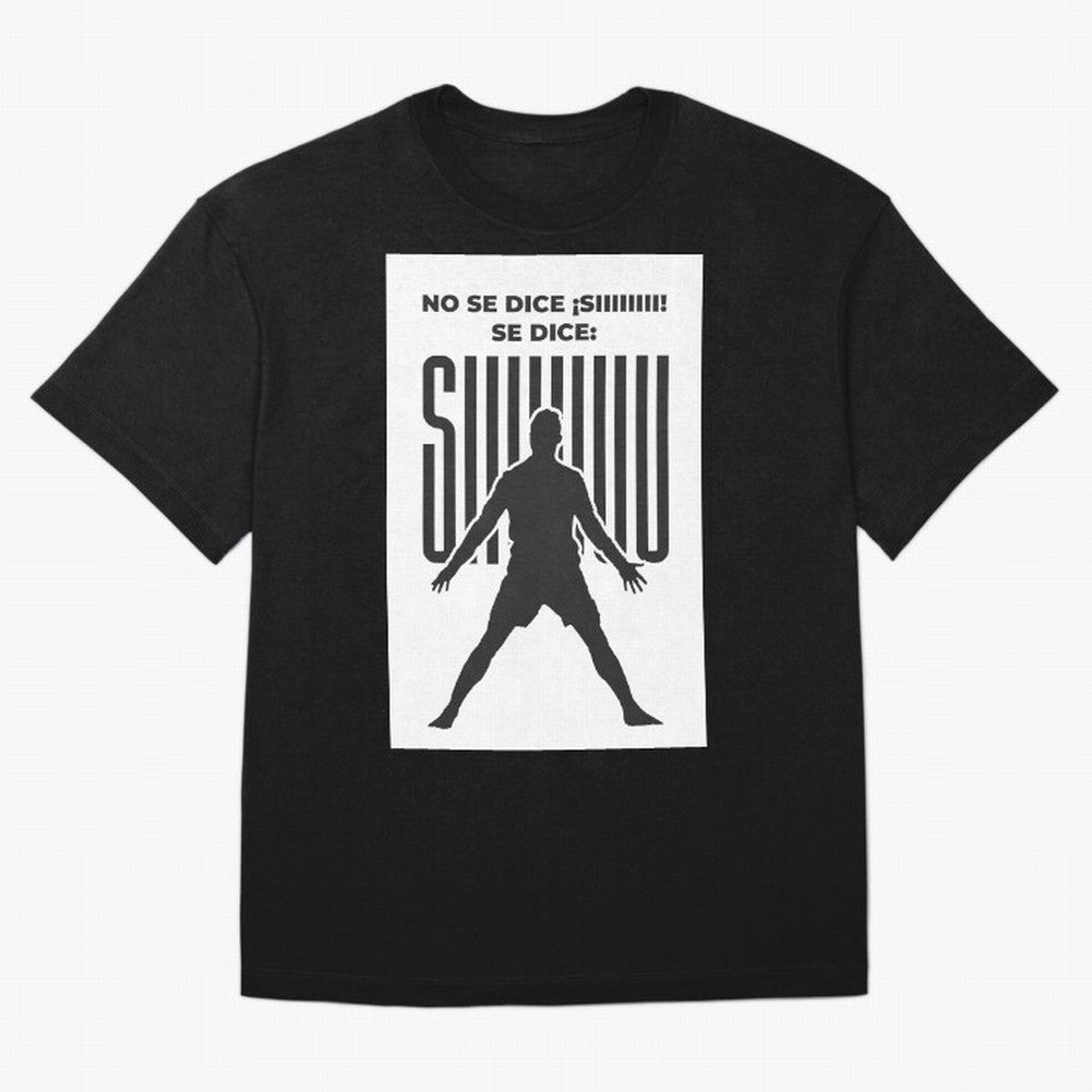 SIUUU - RONALDO Oversized T-Shirt Cheer for Match Day Hype around FIFA World Cup 2026, Mbappe and Neymar, Brazil, Soccer Culture, Superstar Moments, National Team Dreams and Competitive Fire; Perfect for People Who Love Argentina, Brazil, France,