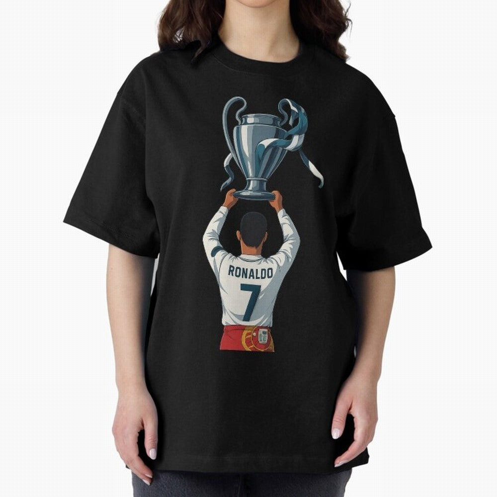 Ronaldo Oversized T-Shirt Join the Countdown to FIFA World Cup 2026 USA Canada Mexico with Cristiano Ronaldo, Haaland and CR7, Brazil Energy, Game Day Rituals, Football Legends, Country Pride and the Road to the Final; Ideal for Fans Who Follow