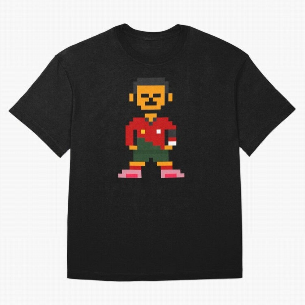 Pixel Pose Ronaldo Oversized T-Shirt Celebrate Golden Goal Energy in the FIFA World Cup 2026 Group Stage Journey through Cristiano Ronaldo, Haaland and CR7 Highlights, Brazil Pride, Worldwide Fan Energy, Dramatic Goals, Stadium Lights and