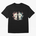 Two Funny Cats with Ronaldo Vibes ¨C Cute Football & Animal Art Oversized T-Shirt Feel the Trophy Chase of Match Day Hype around FIFA World Cup 2026, Neymar, Haaland and Cristiano Ronaldo, Brazil, Goal Celebration Energy, Supporter Heritage,