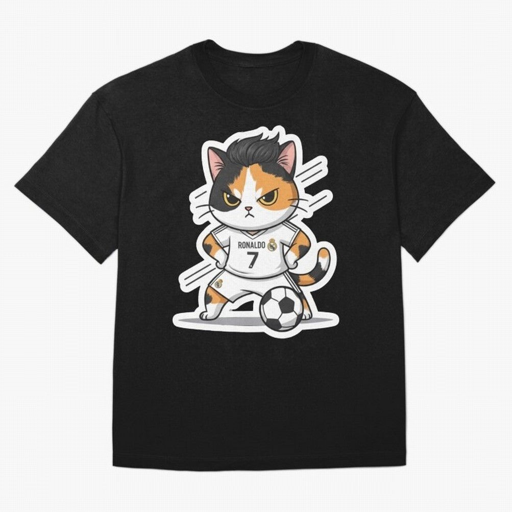 Kitten - Ronaldo | Real madrid Oversized T-Shirt Remember Match Day Hype around FIFA World Cup 2026, Neymar, Haaland and Cristiano Ronaldo, England and Germany, Worldwide Fan Energy, Dramatic Goals, Stadium Lights and Championship Celebrations;