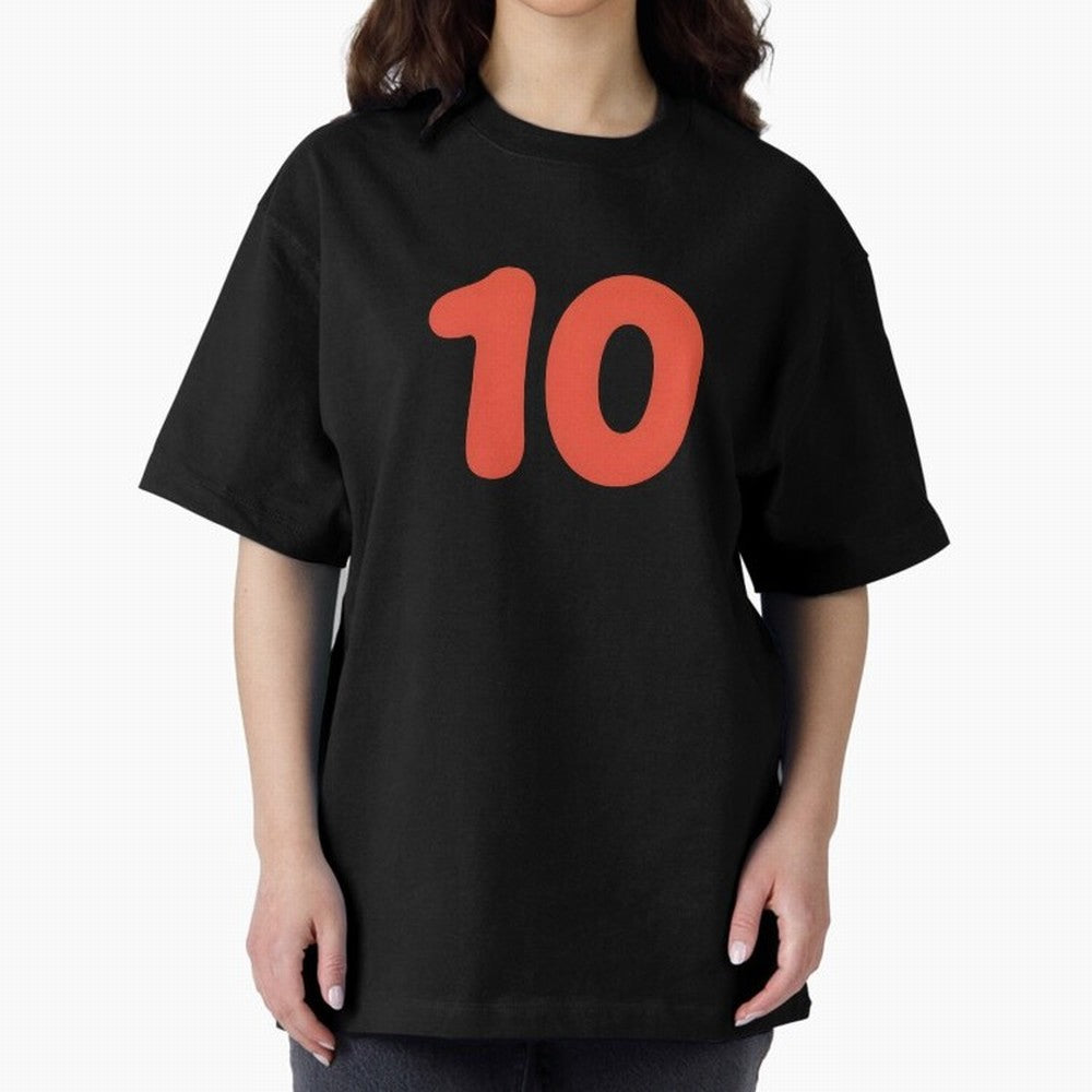 Number ten Oversized T-Shirt Support the FIFA World Cup 2026 Group Stage Journey through CR7 and Messi Highlights, England Pride, Sports Nostalgia, International Competition, Famous Players and Unforgettable Victories; Ideal for Football Dads,
