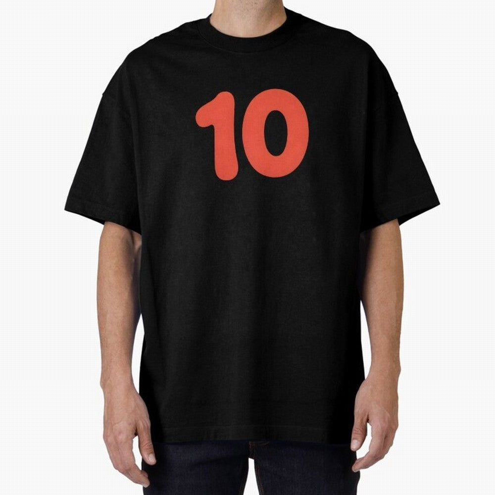 Number ten Oversized T-Shirt Support the FIFA World Cup 2026 Group Stage Journey through CR7 and Messi Highlights, England Pride, Sports Nostalgia, International Competition, Famous Players and Unforgettable Victories; Ideal for Football Dads,