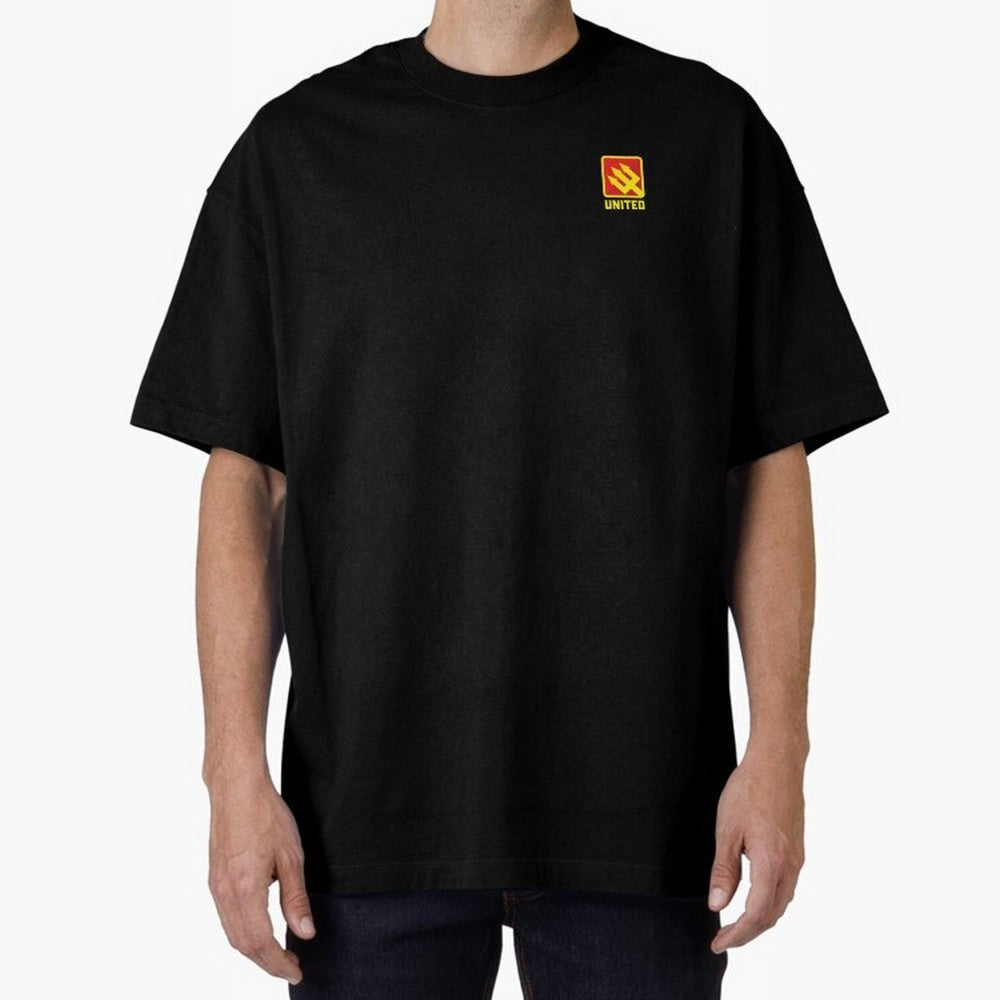 Manchester United Minimal Badge Oversized T-Shirt Live for the Drama of FIFA World Cup 2026 Group Stage for Fans of Mbappe and Brazil, Bringing Worldwide Fan Energy, Dramatic Goals, Stadium Lights and Championship Celebrations; Perfect for