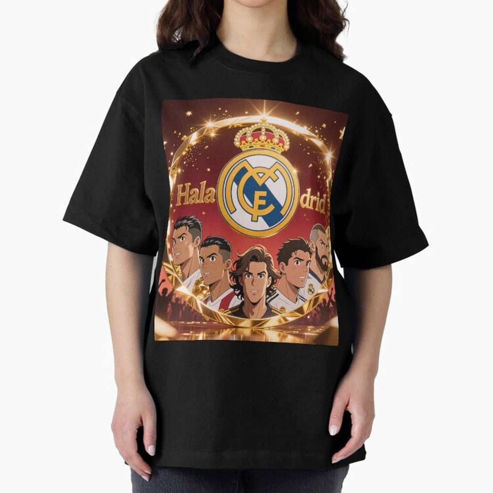 Estrellas del Real Madrid Oversized T-Shirt Bring Stadium Energy to FIFA World Cup 2026 Inspired by Neymar, Haaland and Cristiano Ronaldo, England, France and Netherlands Energy, Champion Mindset, Group Stage Buzz, Knockout Tension and Passionate