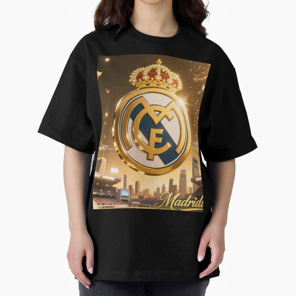 Madridistas Oversized T-Shirt Enjoy the FIFA World Cup 2026 USA Canada Mexico Journey through Cristiano Ronaldo Highlights, England, France and Netherlands Pride, Classic Soccer Heritage, Championship Pressure, Fan Loyalty and International Pride;