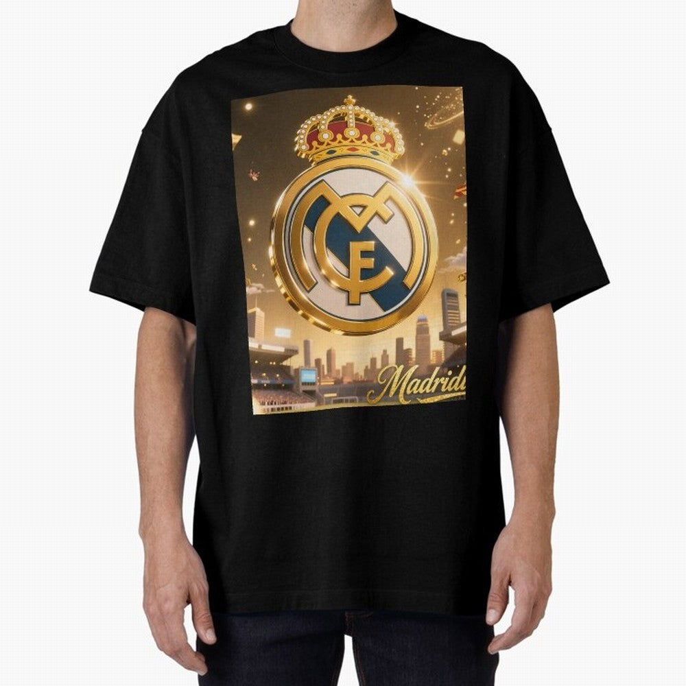 Madridistas Oversized T-Shirt Enjoy the FIFA World Cup 2026 USA Canada Mexico Journey through Cristiano Ronaldo Highlights, England, France and Netherlands Pride, Classic Soccer Heritage, Championship Pressure, Fan Loyalty and International Pride;