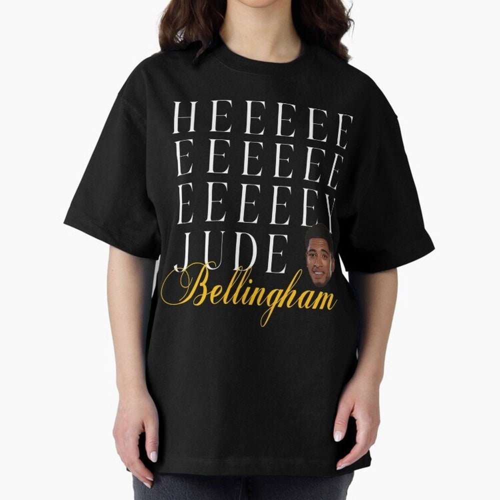 Jude Bellingham Oversized T-Shirt Show Championship Spirit for FIFA World Cup 2026 Capturing Haaland and Mbappe, Spain and Netherlands Energy, Football Festival Excitement, Trophy Ambitions, Country Rivalries and Star Player Buzz; Built for