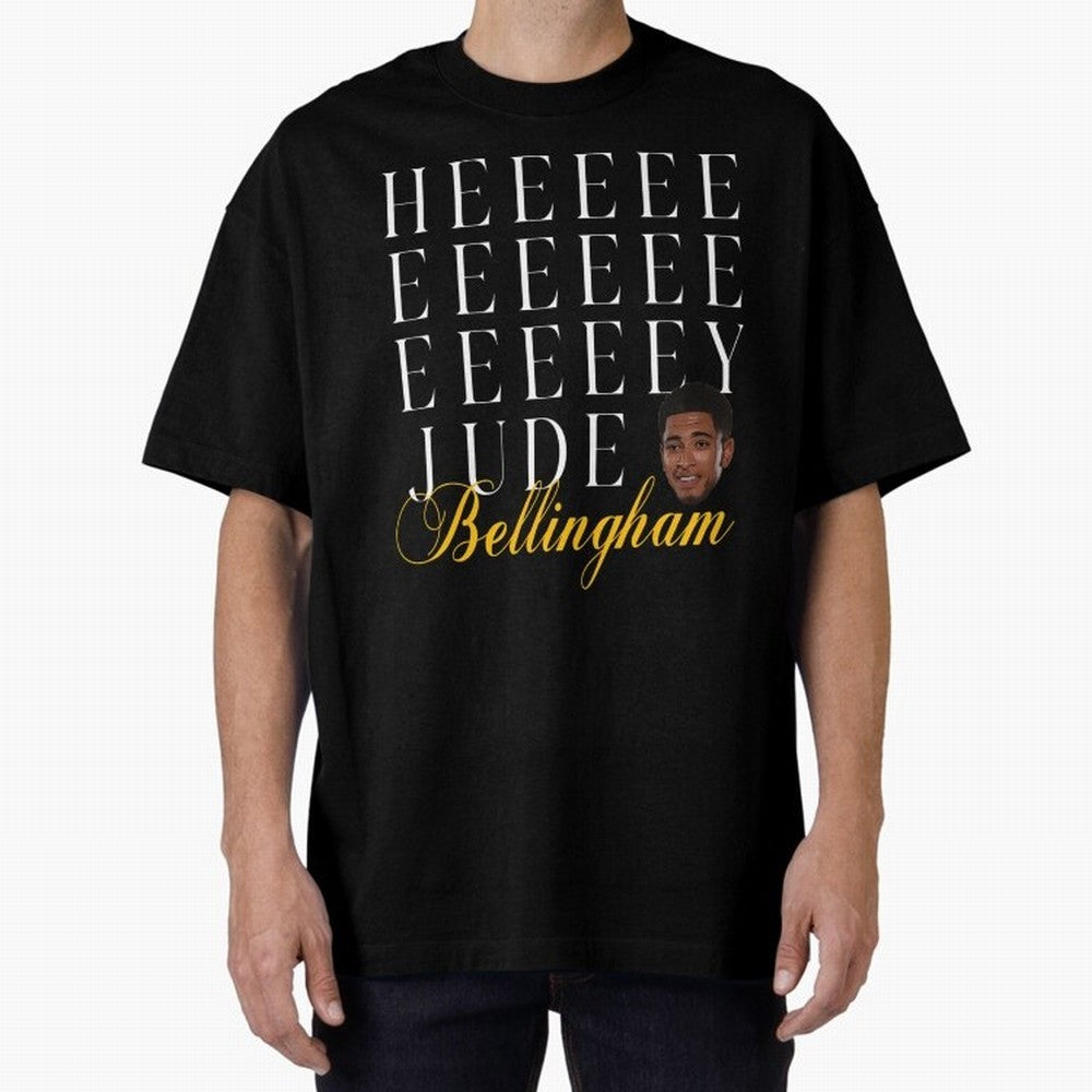 Jude Bellingham Oversized T-Shirt Show Championship Spirit for FIFA World Cup 2026 Capturing Haaland and Mbappe, Spain and Netherlands Energy, Football Festival Excitement, Trophy Ambitions, Country Rivalries and Star Player Buzz; Built for