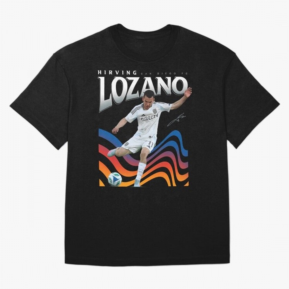 Hirving Lozano San Diego FC Oversized T-Shirt Represent Football Lovers during FIFA World Cup 2026 Spirit, Celebrating Portugal, Spain and Germany, Messi, CR7 and Mbappe, Championship Spirit, Famous Goals, Roaring Crowds and International Football