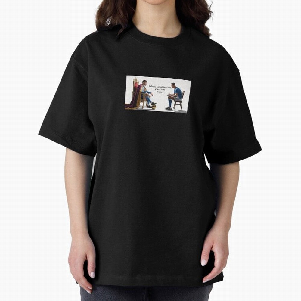 Messi and Ronaldo Oversized T-Shirt Celebrate Soccer Greatness during FIFA World Cup 2026 Group Stage Built around Neymar, Argentina and Brazil Energy, Fan Favorite Moments, National Team Passion, Big Match Drama and Soccer History; Made for