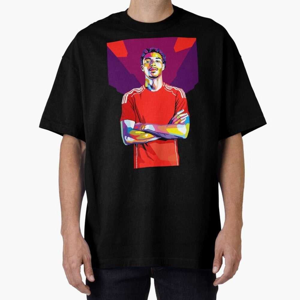 Ekitike in WPAP Style Oversized T-Shirt Bring Match Day Fire to the FIFA World Cup 2026 Journey through Haaland Highlights, Netherlands Pride, Stadium Memories, Football Loyalty, International Chants and Championship Tradition; Made for Collectors