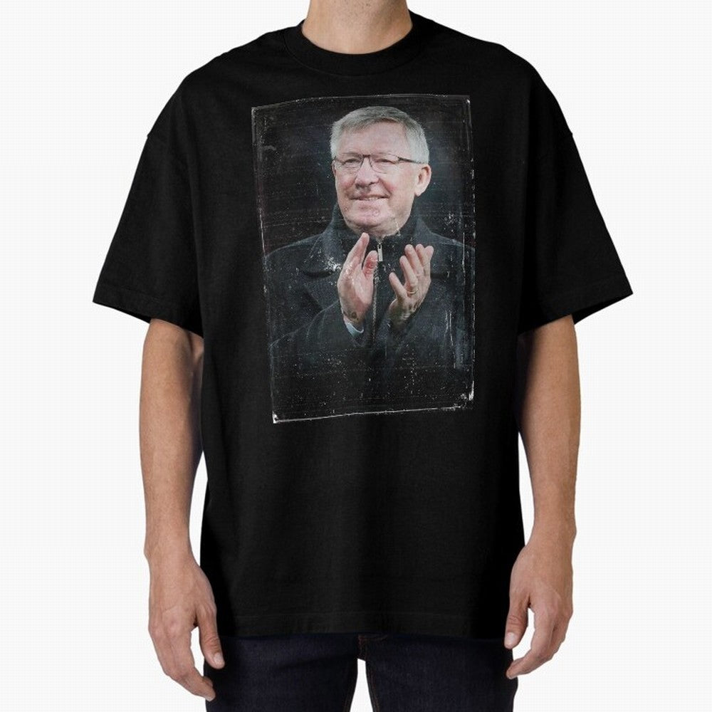 Sir Alex Ferguson Oversized T-Shirt Make Memories around FIFA World Cup 2026 USA Canada Mexico Capturing Messi, Neymar and Mbappe, Argentina, France and Brazil Energy, Global Supporter Spirit, Legendary Goals, National Colors and Tournament