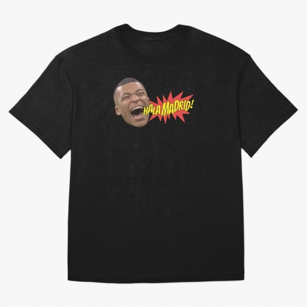 Real Madrid - Kylian Mbapp¨¦ Hala Madrid Oversized T-Shirt Remember Iconic Moments from FIFA World Cup 2026 USA Canada Mexico Spirit, Inspired by Brazil, Messi and Cristiano Ronaldo, Tournament Hype, Historic Matchups, Family Viewing Parties and