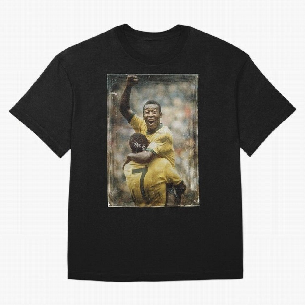 Pele Celebration Vintage Oversized T-Shirt Make Every Match About Global Football Passion for FIFA World Cup 2026, Capturing Cristiano Ronaldo, Haaland and CR7, Spain and Netherlands, Global Supporter Spirit, Legendary Goals, National Colors and