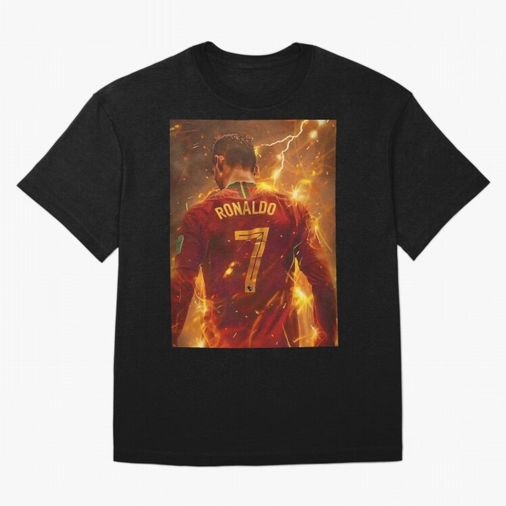 CR7 Christiano Ronaldo Oversized T-Shirt Celebrate Golden Goal Energy in Global Football Passion for FIFA World Cup 2026 USA Canada Mexico, Built around Haaland, Argentina, Soccer Culture, Superstar Moments, National Team Dreams and Competitive