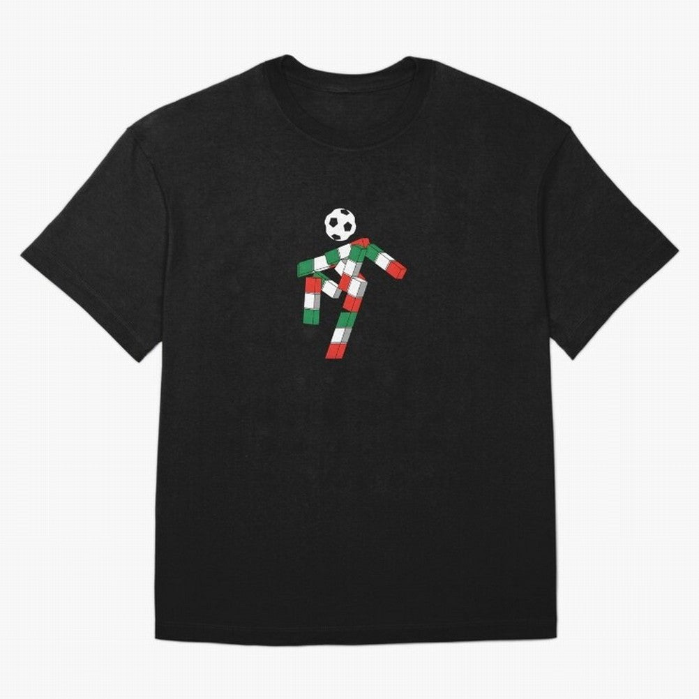 Ciao - World Cup 90' Mascote Logo Oversized T-Shirt Remember FIFA World Cup 2026 USA Canada Mexico Spirit, Filled with France and Portugal, Haaland, Classic Soccer Heritage, Championship Pressure, Fan Loyalty and International Pride; Great for