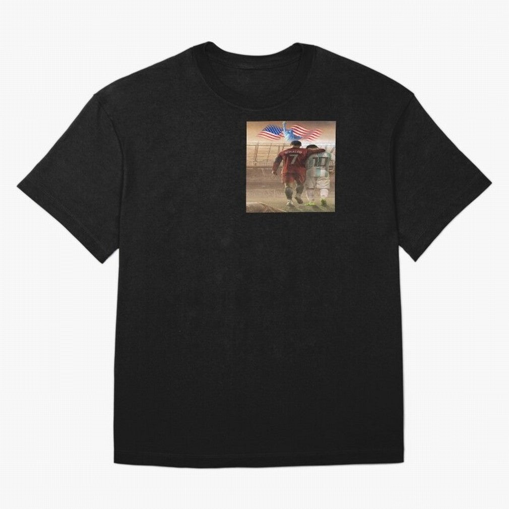 Ronaldo & messi 7_10 football USA sports top quality redbubble Oversized T-Shirt Mark FIFA World Cup 2026 Group Stage Spirit, Built around England and Germany, Messi, Champion Mindset, Group Stage Buzz, Knockout Tension and Passionate Fan Culture;