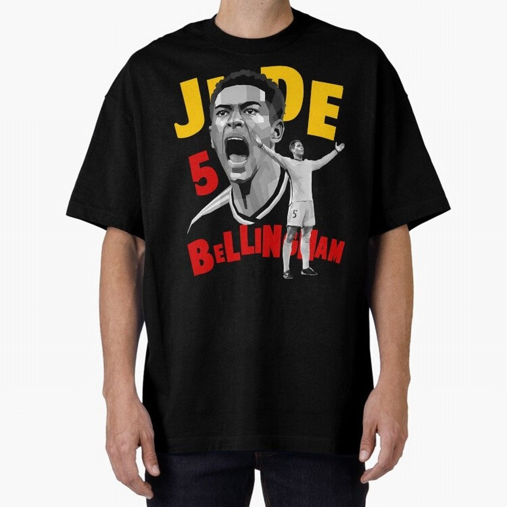 Jude Bellingham Oversized T-Shirt Honor the Beautiful Game during FIFA World Cup 2026 Group Stage Spirit, Celebrating Spain, CR7, Goal Celebration Energy, Supporter Heritage, Football Icons and Worldwide Tournament Joy; Ideal for Fans Who Follow