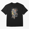 Cosmic Ronaldo Made of Star Stuff Artwork For Football Fans Gift For Soccer Enthusiasts Oversized T-Shirt Celebrate National Team Dreams in the FIFA World Cup 2026 USA Canada Mexico Journey through Haaland and Mbappe Highlights, France Pride,